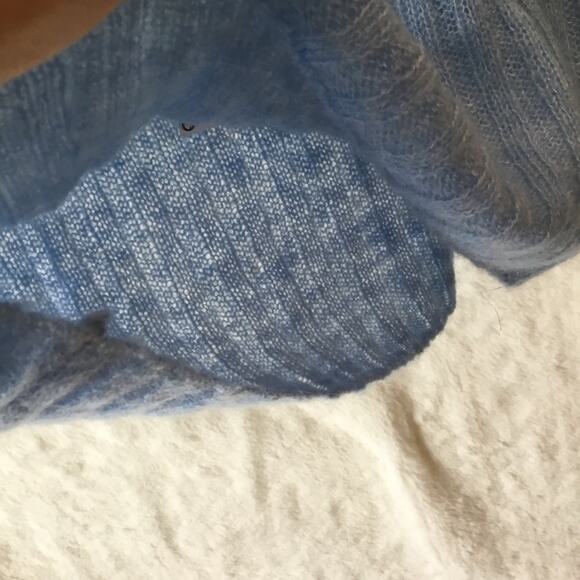 MNG Baby Blue Knitted Crop Tank Top - Picture 9 of 9